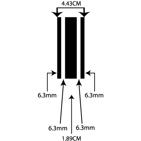 liseret adhésif 4.43CM